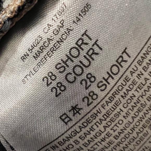 28 Short straight vintage blue GAP jeans - Picture 3 of 6